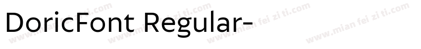 DoricFont Regular字体转换